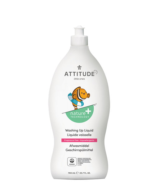 Attitude Little Ones Washing Up Liquid Fragrance-Free 700 ml 2 pulloa