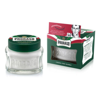 Proraso Vihreä Refresh Eucalyptus & Menthol Pre-Shave Cream Esivalmisteluvoide 100ml