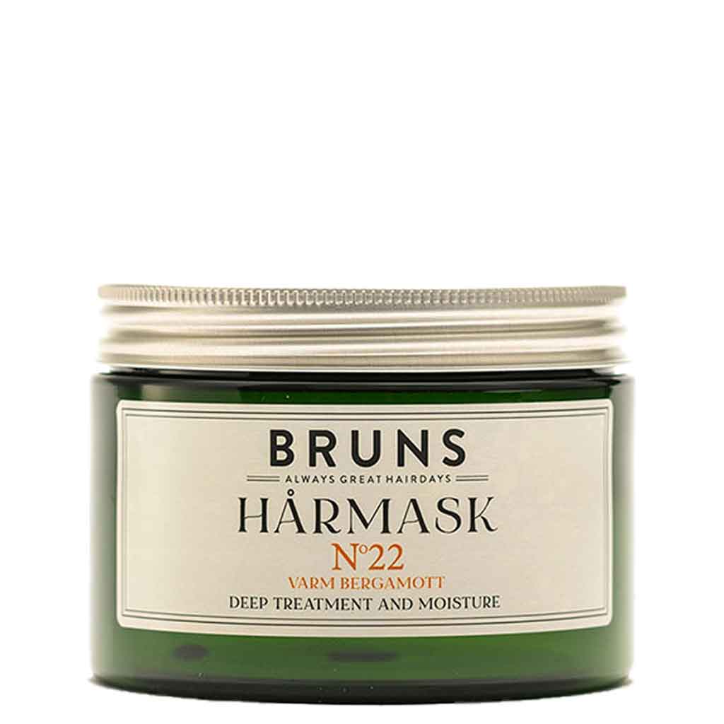 BRUNS NR22 Warm Bergamot Hårmask Hiusnaamio 350 ML