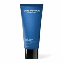 Blue Sebastian Professional Hydrate hair conditioner tube with black cap.
