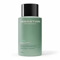 Green Sebastian Professional hair care bottle with a black cap, front label facing the camera