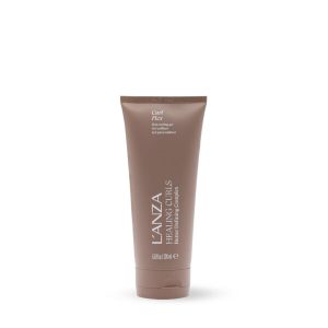 Brown squeeze tube of L'ANZA Healing Curls Curl Flex hair styling gel for defined curls.