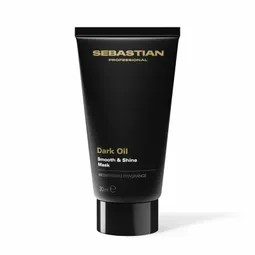 Sebastian Dark Oil Mask for shine in a black squeeze tube with a glossy cap.