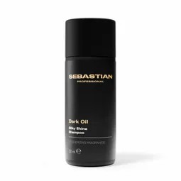 Sebastian Professional Dark Oil bottle for hair shine on a white background.